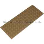 LEGO® Plate 6x16 Knobs DARK TAN (DK. TAN) (6109751, 4268714, 4570878, 3027)