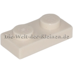 LEGO Platte 1x2 Weiß (WHITE) (6552100, 302301, 6548261, 3023)