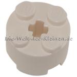 LEGO® Stein 2x2 rund mit Kreuzloch Weiß (WHITE) - (614301/3941)