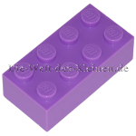 LEGO® Stein 2x4 Mittel Lavendel (MED. LAVENDER) (4655173/3001)