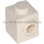 LEGO Brick modified 1x1x1 with 1 stud on the side WHITE (WHITE) (6550190, 4558952, 87087)