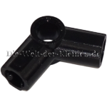 LEGO Technic Axle- and Pin Connector #5 2x2x1 curved 112.5 degrees angle BLACK (BLACK) (6271346, 410