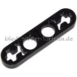 LEGO® Technic Liftarm 1x4 flat (1/3) with 2 round holes and 2 cross holes BLACK (BLACK) - (3244926/4142236/6327548/32449)