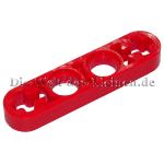 LEGO® Technic Liftarm 1x4 flat (1/3) with 2 round holes and 2 cross holes BR. RED (BRIGHT RED) - (4141811/6330205/32449)
