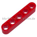 LEGO® Technic Liftarm 1x5 mit 5 Pin-Löchern helles Rot (BR. RED) - (4142132/32316)