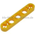 LEGO® Technic Liftarm 1x5 flat (1/3) with 3 round holes and 2 cross holes BR. YELLOW (BRIGHT YELLOW) - (6371968/11478)