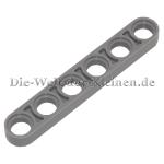 LEGO® Technic Liftarm 1x6 flat (1/3) with 6 round holes / pin holes MEDIUM STONE GRAY (MED. ST. GRAY) - (MED. ST. GRAY (6170293/4211586/32063)