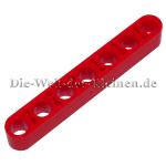 LEGO® Technic Liftarm 1x7 with 7 round holes / Pin holes BR. RED (BRIGHT RED) - (4162098/4495933/32524)