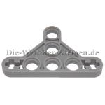 LEGO® Technic Liftarm Triangle 3x5 flat (1/3) Typ II with 5 Pin holes and 2 cross holes MED. ST. GRAY (MEDIUM STONE GRAY) - (6331428/6009019/99773)