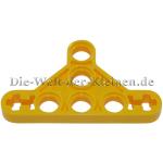 LEGO® Technic Liftarm Triangle 3x5 flat (1/3) Typ II with 5 Pin holes and 2 cross holes BR. YELLOW (BRIGHT YELLOW) - (6010863/6331435/99773)