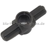 LEGO® Technic Achs / Pin Verbinder mit 2 Achsen und 1x Rundloch / Pinloch Dunkelsteingrau (DK. ST. GRAY) - (6167281/27940)