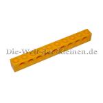 LEGO® Technic Stein 1x10 mit 9 Löchern Gelb (YELLOW) - (4251460/4225500/2730) Oberseite