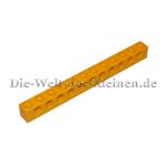 LEGO® Technic Brick 1x12 with 11 hole bright yellow (BRIGHT YELLOW) - (389524/3895) Top