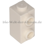 LEGO Technic Brick 1x1x1.66 modified with 2 studs on the side WHITE (WHITE) (6552171, 6218841, 65482