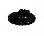 LEGO® Technic Drehscheibe groß Typ 3 nur Oberteil / Zahnkranz Schwarz (BLACK) - (6109283/18938) Oberseite